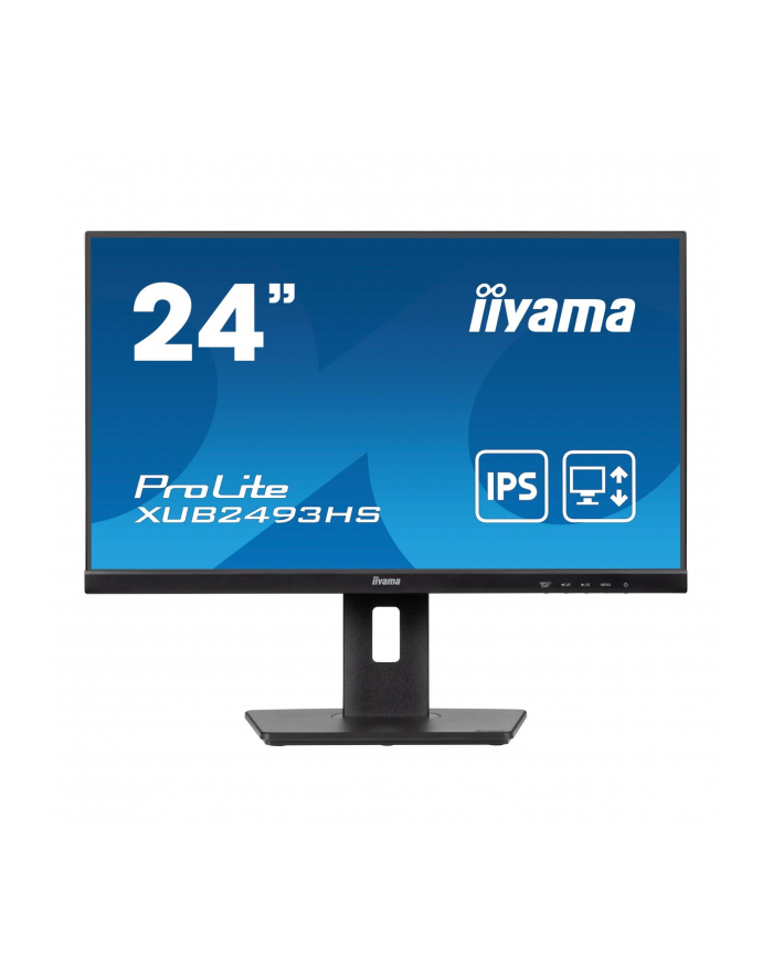 iiyama Monitor ProLite 23.8 cala XUB2493HS-B6 A, IPS, HDMI, DP, 2x2W, HAS, 300cd/m2, obrót stopy 120 stopni główny