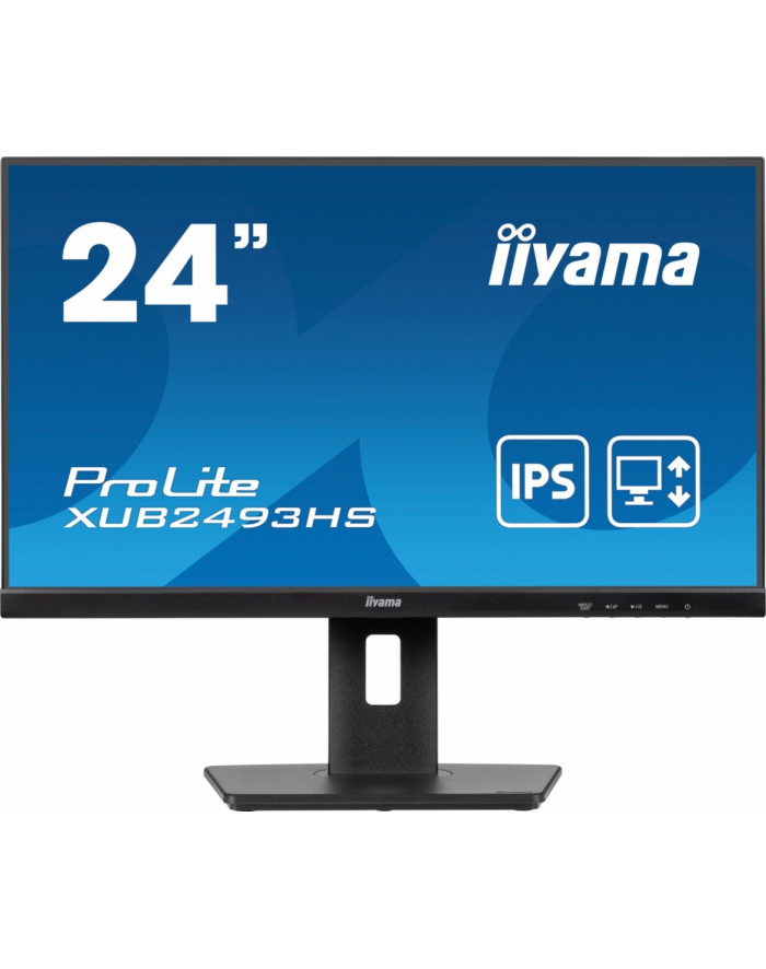 iiyama Monitor ProLite 23.8 cala XUB2493HS-B6 A, IPS, HDMI, DP, 2x2W, HAS, 300cd/m2, obrót stopy 120 stopni główny