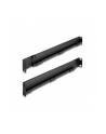 DeLOCK 19 mounting rail, length adjustable 368 - 600 mm for network cabinet, mounting rails (Kolor: CZARNY, 2 pieces, 1 height unit) - nr 1