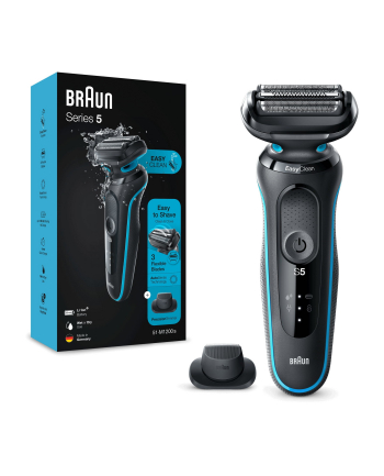 braun Brązowy | Golarka | 51-M1200S | Czas pracy (maks) 50 min | Na mokro i na sucho | Czarny/Miętowy