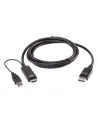 Aten 2L-7D02HDP True 4K 18M HDMI do DisplayPort Aten | Prawdziwy 4K 1,8 m HDMI do DisplayPort | 2L-7D02HDP | Miesiąc(e) gwarancji - nr 6