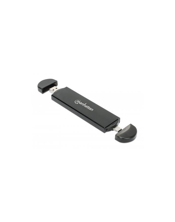 manhattan Obudowa Zewnętrzna USB-C/A 32 Gen2 Dysku M2 NVMe, SATA SSD główny