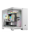 Obudowa Corsair 2500X Micro-ATX, szkło hartowane - biała - nr 1