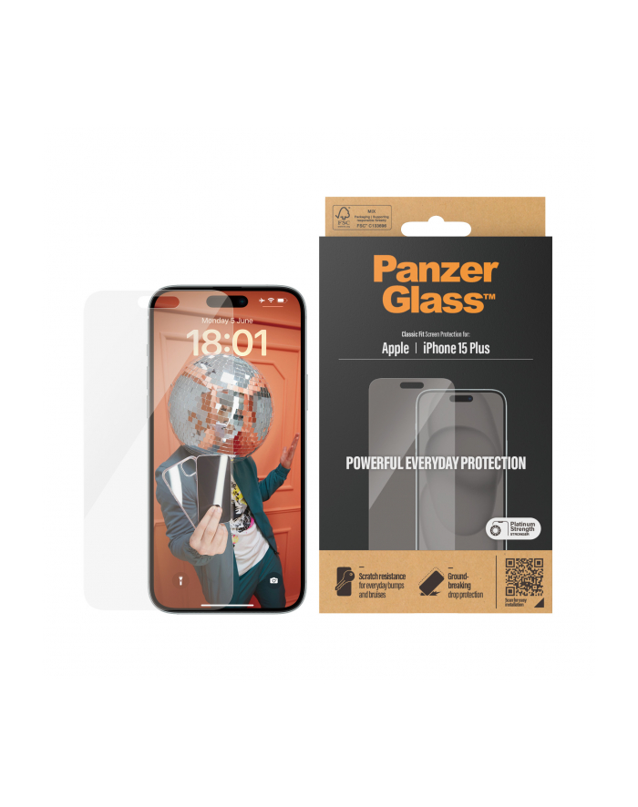 PanzerGlass - skarmbeskytter for mobil główny