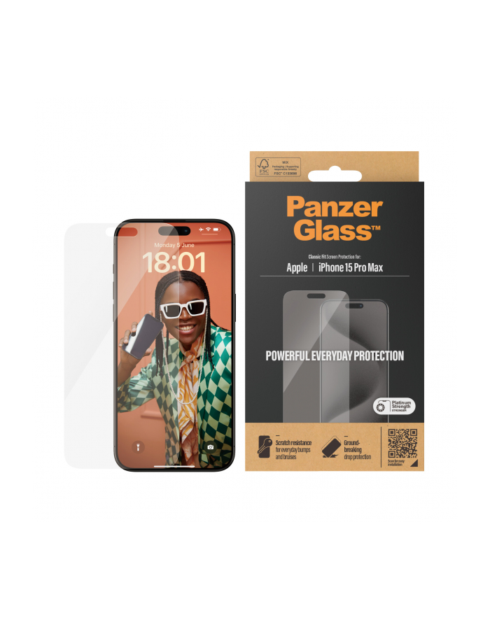 PanzerGlass - skarmbeskytter for mobil główny