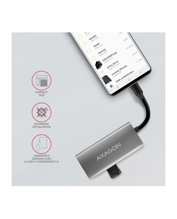AXAGON HMC-4G2 Koncentrator wieloportowy, USB 31, 2x USB-A, 2x USB-C