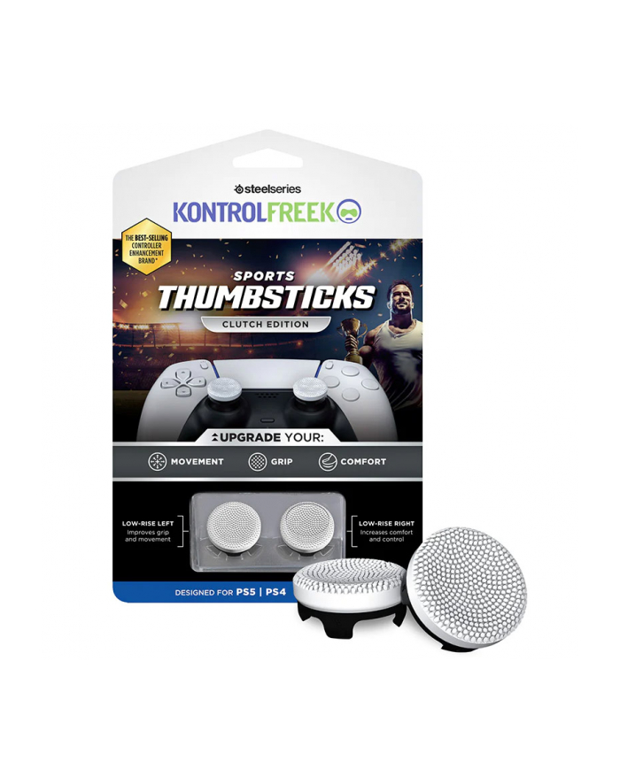 SteelSeries KontrolFreek Sprzęgło sportowe, PS5 i PS4 - białe główny