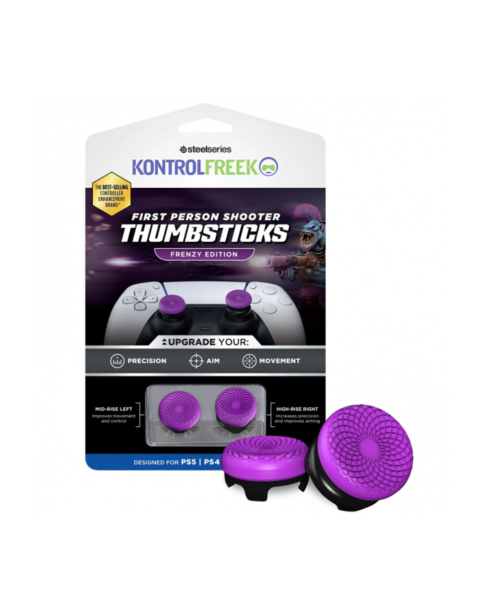 SteelSeries KontrolFreek Frenzy FPS, Thumbstick, PS5 i PS4 - Fioletowy/Czarny główny