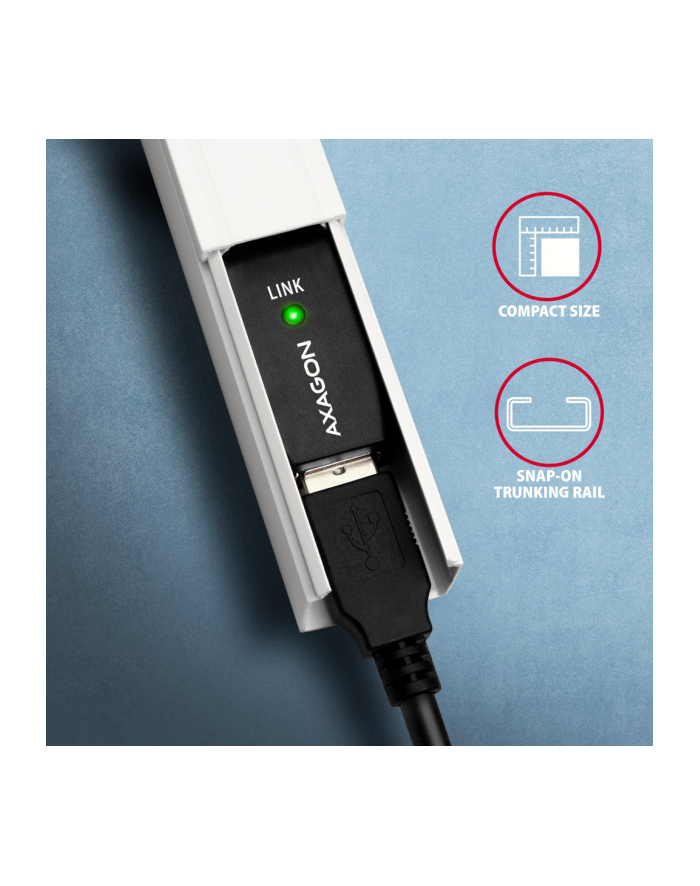 AXAGON ADR-220B Aktywny połączeniowy USB 20, USB-A do USB-B - 20m główny