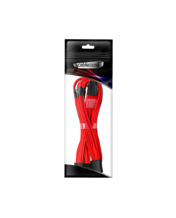 CableMod PRO ModMesh 12VHPWR do 3x PCI-e - 45cm, czerwony nr 2