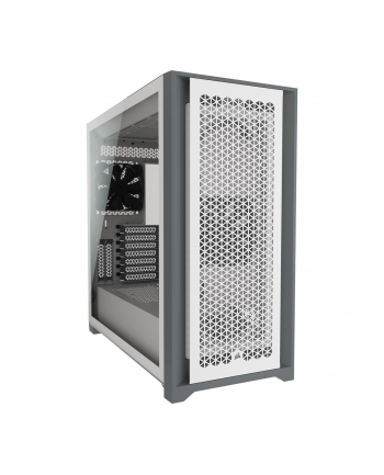 corsair Korsarz | Obudowa komputera | iCUE 5000D | Szyba boczna | Biały | ATX | Zasilacz w zestawie Nie | Format ATX