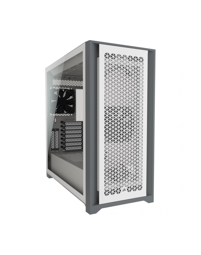 corsair Korsarz | Obudowa komputera | iCUE 5000D | Szyba boczna | Biały | ATX | Zasilacz w zestawie Nie | Format ATX główny