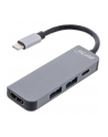 Koncentrator wielofunkcyjny InLine USB 32, 1x USB-C, 2x USB-A, HDMI, - nr 1