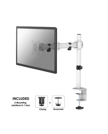 neomounts MONITOR D-ESK MOUNT 10-30''; NM-D135WHITE NEWSTAR