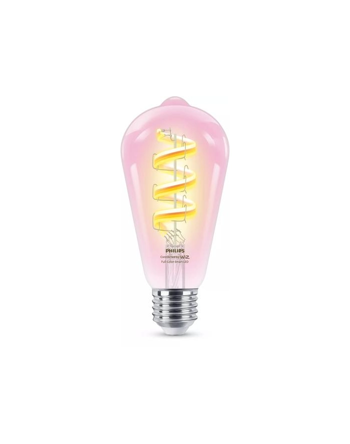 WiZ | Philips Smart WiFi Filament Clear ST64 RGB | E27 | 6,3 W | Pełny kolor główny