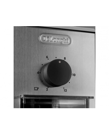 Młynek do kawy Delonghi | KG89 | 170 W | Pojemność ziaren kawy 120 g | Liczba filiżanek: 12 szt | Stal nierdzewna