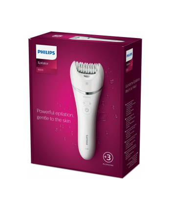 Philips | BRE700/00 | Depilator | Czas pracy (maks) 40 min | Żywotność żarówki (błyski) | Liczba poziomów mocy N/A | Na mokro i na sucho | Biały