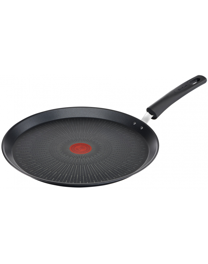 TEFAL | G2553872 Nieograniczony | Patelnia do naleśników | Naleśnik | Średnica 25 cm | Nadaje się do płyty indukcyjnej | Uchwyt stały | Czarny główny