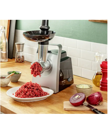 TEFAL | Maszynka do mielenia mięsa | NE109838 | Stal nierdzewna/Czarny | 1400 W | Liczba prędkości 1 | Wydajność (kg/min) 17