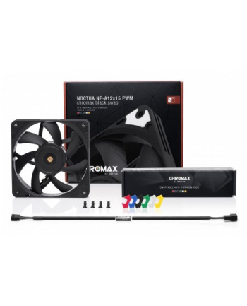 Wentylator Noctua NF-A12x15 PWM chromaxKolor: CZARNYswap - 120mm