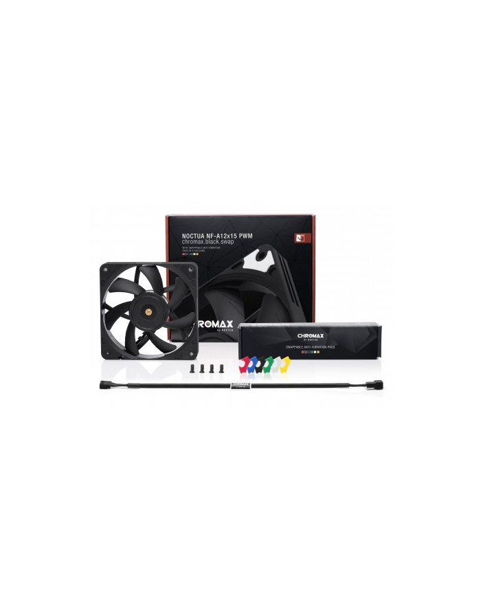 Wentylator Noctua NF-A12x15 PWM chromaxKolor: CZARNYswap - 120mm główny