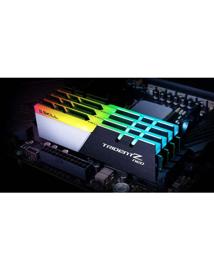 Zestaw pamięci GSKILL TridentZ Neo AMD RGB F4-3200C16D-16GTZN (DDR4 DIMM; 2 x 8 GB; 3200 MHz; CL16) główny