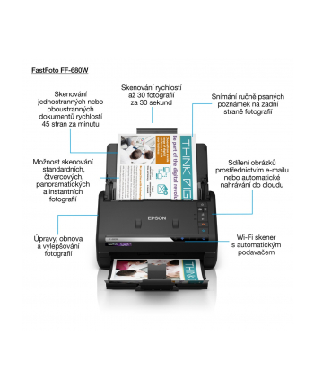 Epson | Skaner dokumentów | FastFoto FF-680W | Bezprzewodowy nr 1