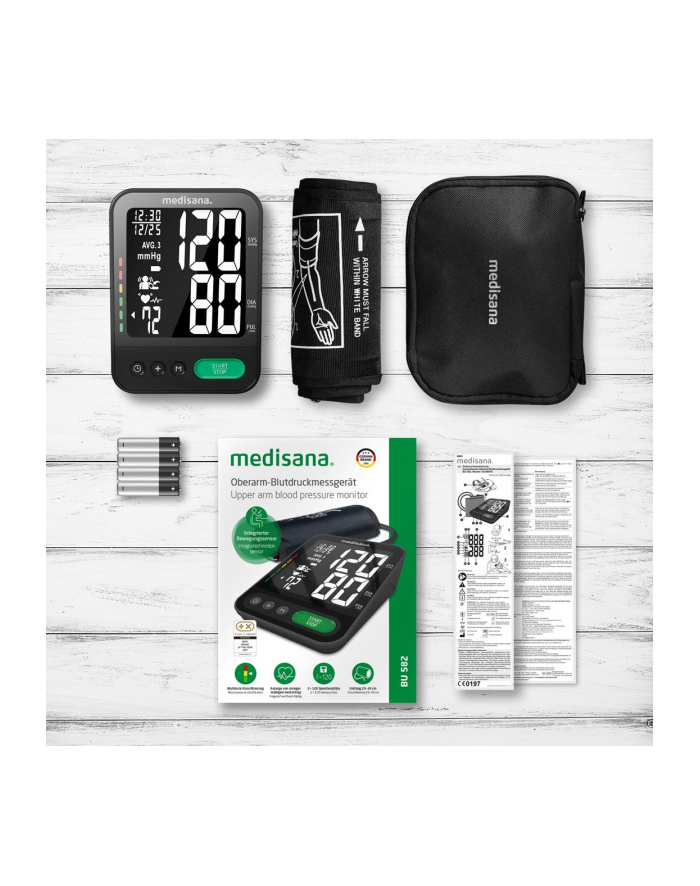 Medisana | Ciśnieniomierz | BU 582 | Funkcja pamięci | Liczba użytkowników 2 użytkowników | Czarny główny