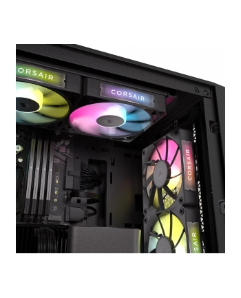 Corsair iCUE LINK RX120 RGB Series, 3-pak wentylatorów PWM - 120 mm, czarny