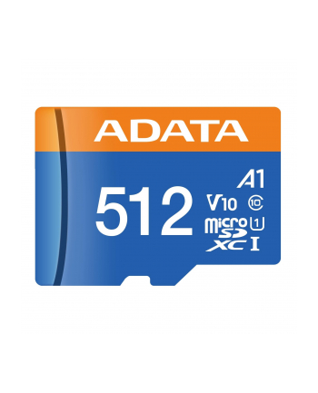 MEMORY MICRO SDXC 512GB W/AD/AUSDX512GUICL10A1-RA1 ADATA