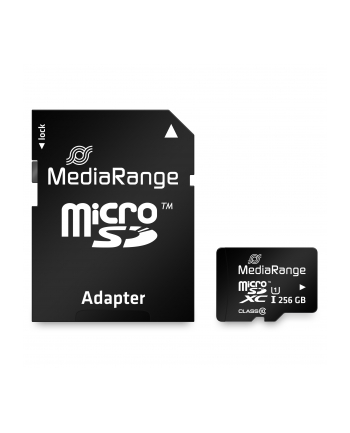 MEMORY MICRO SDXC 256GB UHS-1/W/ADAPTER MR946 MEDIARANGE