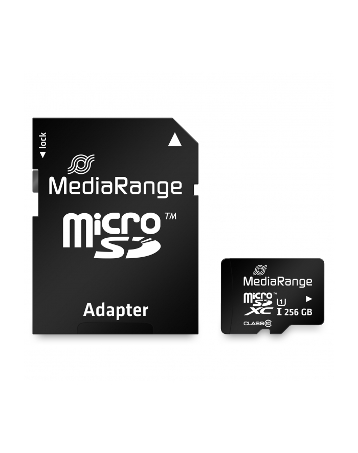 MEMORY MICRO SDXC 256GB UHS-1/W/ADAPTER MR946 MEDIARANGE główny