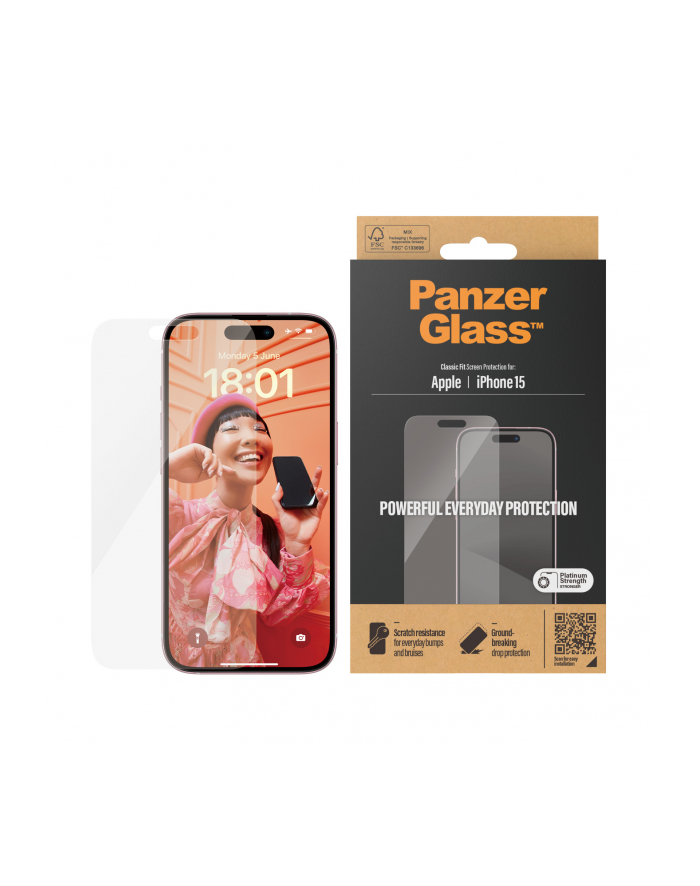 PanzerGlass - skarmbeskytter for mobil główny