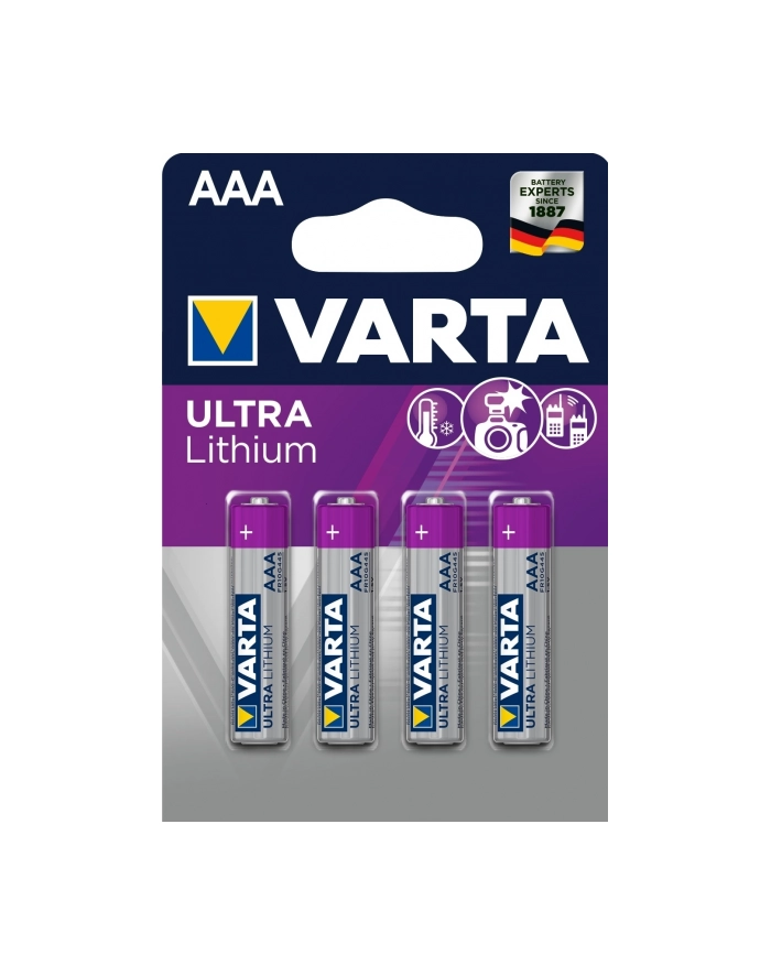 Bateria litowa Professional Lithium Micro AAA 4 szt główny