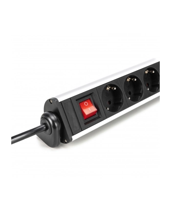 trackr Listwa zasilająca biurowa 45° 6 gniazd 2xUSB-A 1xU SB-C (5V/3,4A) obrót 180° z zaciskiem na blat
