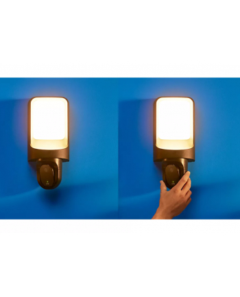 WiZ | Inteligentna zewnętrzna lampa ścienna WiFi z kamerą | 2700 tys
