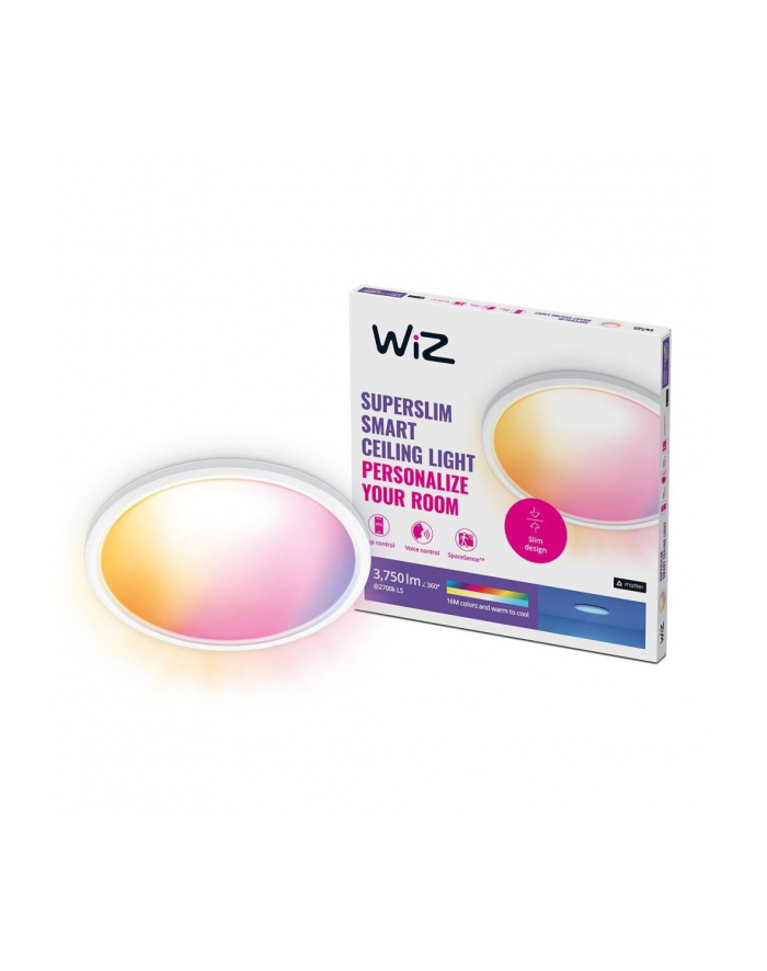 WiZ | Sufit Smart WiFi SuperSlim 545mm, biały | 32 W | 2200-6500 K (RGB) główny