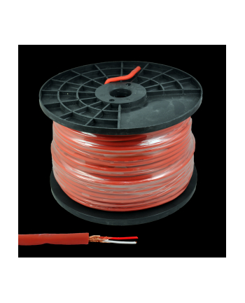 azusa Kabel mikrofonowy stereo 6mm czerwony