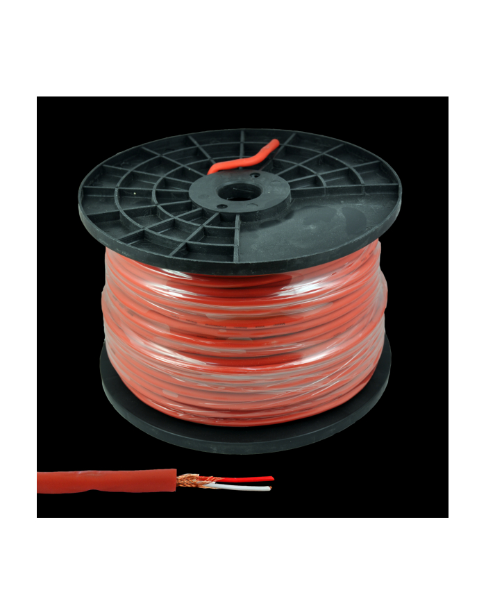 azusa Kabel mikrofonowy stereo 6mm czerwony główny