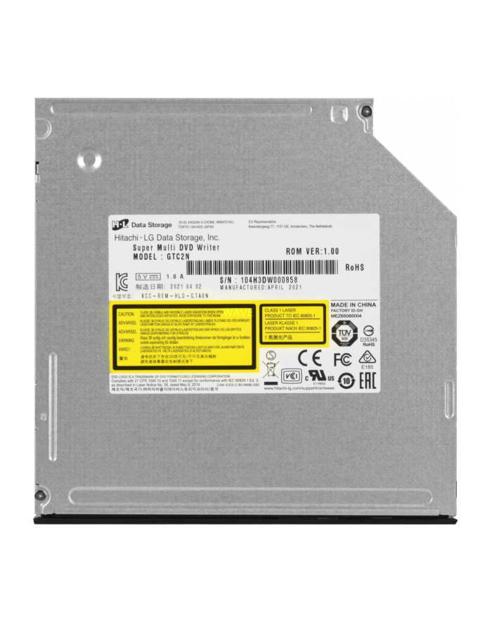 lg DVD RW SATA 6X INT SLIM BULK/BLACK GTC2N HLDS główny