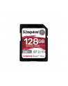 kingston 128GB SDXC CANVAS REACT PLUS U3/UHS-II 280R/100W V60 FULL HD/4K - nr 1