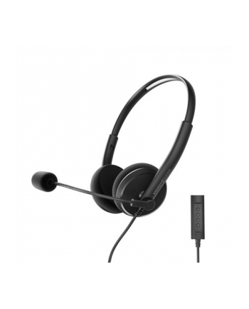 Energy Sistem Headset Office 2+ Czarny, wtyczka USB i 3,5 mm, regulacja głośności, wysuwany mikrofon na wysięgniku Sistem Energetyczny | Zestaw słuchawkowy Office 2+ | Przewodowe słuchawki douszne | Przewodowe | Nauszne | Mikrofon | Czarny