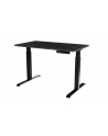 cama meble Biurko z el reg wys MOON 121x67 czarny/san sebas - nr 1