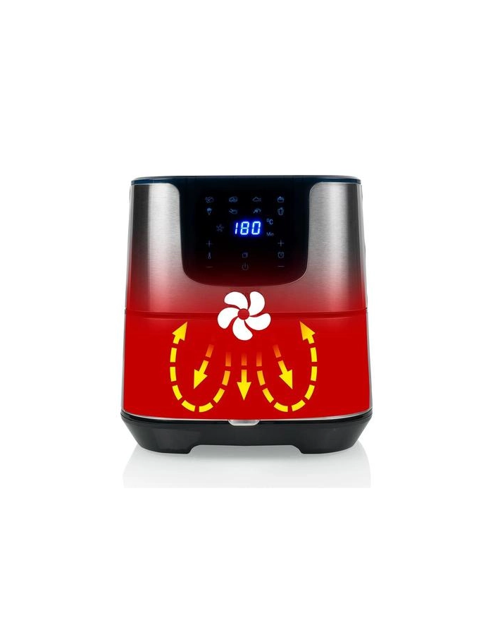 Princess Digital Aerofryer Deluxe XXL 182060 Moc 1700 W Pojemność 5,5 l Czarny/Stal nierdzewna główny