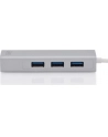 digitus HUB 3-portowy USB Typ C 30 HighSpeed z LANGigabit LAN adapter, aluminium - nr 11