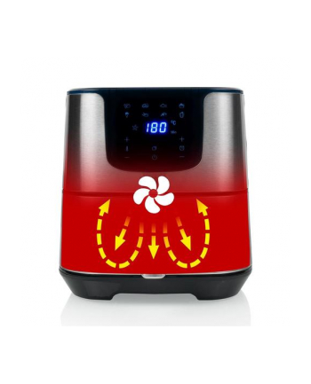 Princess Digital Aerofryer Deluxe XXL 182060 Moc 1700 W Pojemność 5,5 l Czarny/Stal nierdzewna nr 1