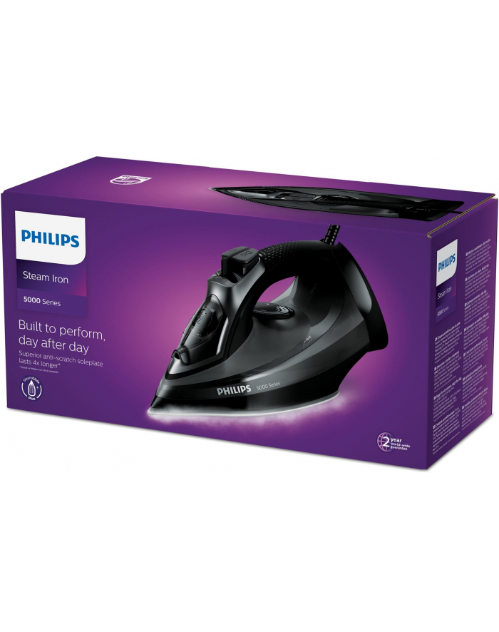 Philips | DST5040/80 | Żelazko parowe | 2600 W | Pojemność zbiornika na wodę 320 ml | Ciągła para 45 g/min | Wydajność silnego uderzenia pary 200 g/min główny