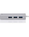 digitus HUB 3-portowy USB Typ C 30 HighSpeed z LANGigabit LAN adapter, aluminium - nr 12