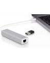 digitus HUB 3-portowy USB Typ C 30 HighSpeed z LANGigabit LAN adapter, aluminium - nr 16