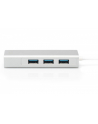 digitus HUB 3-portowy USB Typ C 30 HighSpeed z LANGigabit LAN adapter, aluminium - nr 22
